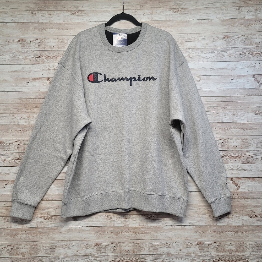 Mens Champion gray sweatshirt